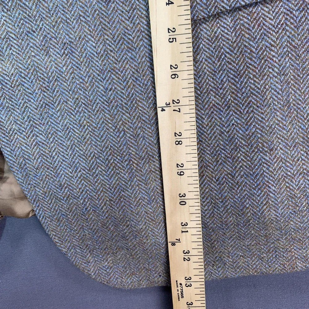 Southwick Blazer Mens 50R Beige Herringbone Wool Tweed Sport Coat‎ Made In USA